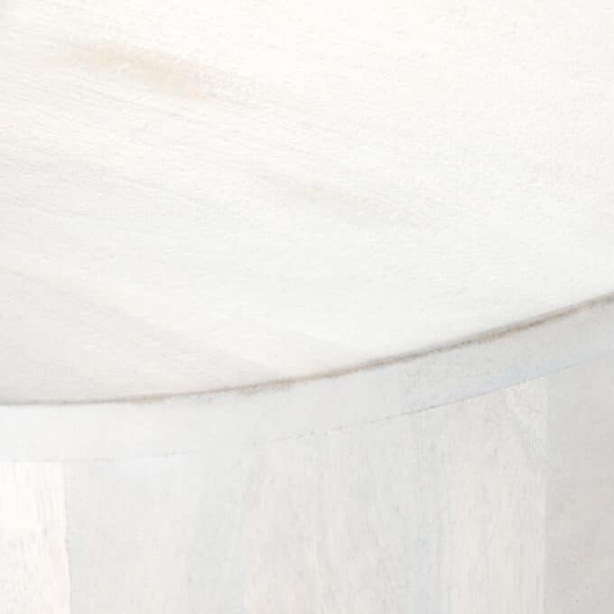 Table basse ovale en bois de manguier blanchi MONTSOURIS 137 x 60