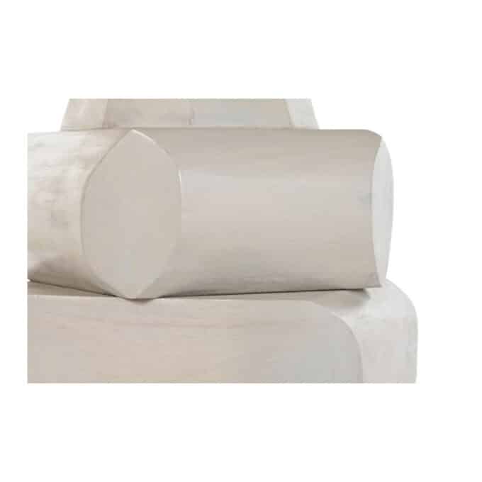 Table de repas ronde en manguier blanc COURCHEVEL diamètre 100 cm