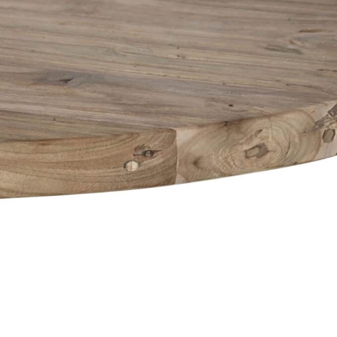 Table de repas ovale en teck recyclé PESARO 220x100