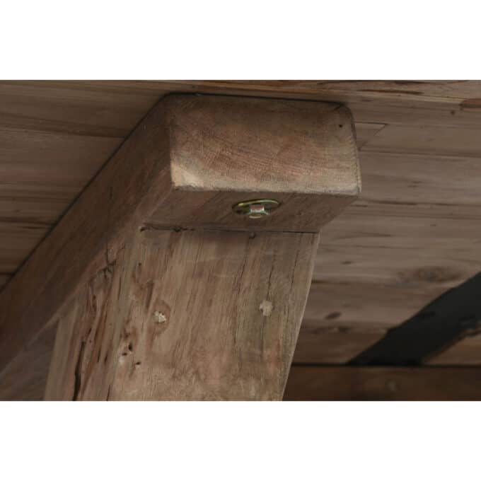 Table de repas ovale en teck recyclé PESARO 220x100