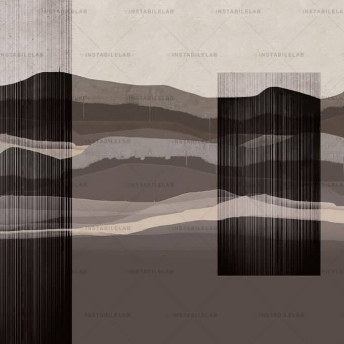 Papier peint panoramique sur mesure paysage SIGGY par Instabile Lab