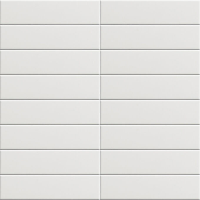 Carrelage mural uni RELIEVE QZ UNO Plain Bianco 5 × 20 cm