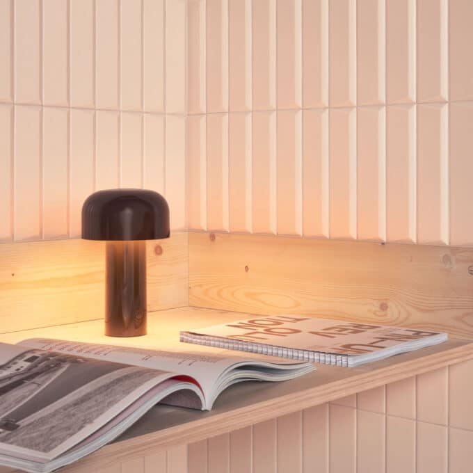 Carrelage mural uni RELIEVE QZ UNO Plain Powder 5 × 20 cm