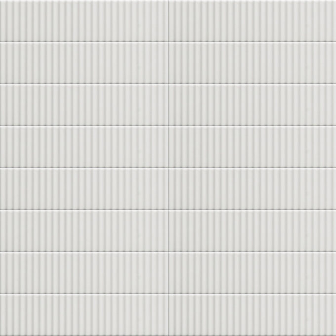 Carrelage mural uni RELIEVE QZ UNO Strip Bianco 5 × 20 cm
