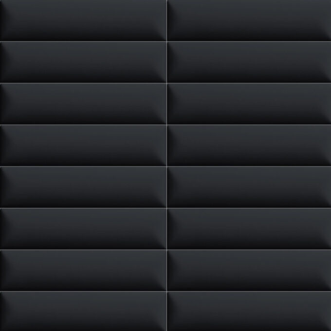 Carrelage mural effet matelassé RELIEVE QZ UNO Dune Notte 5 × 20 cm