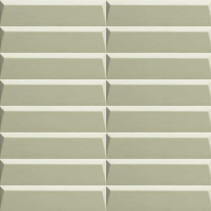 Carrelage mural uni RELIEVE QZ UNO Peak Salvia 5 × 20 cm