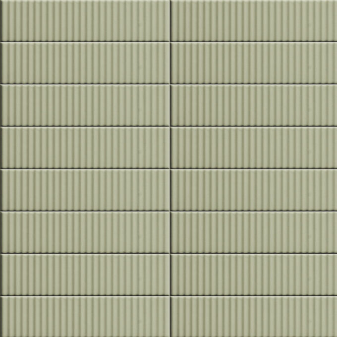Carrelage mural uni RELIEVE QZ UNO Strip Salvia  5 × 20 cm