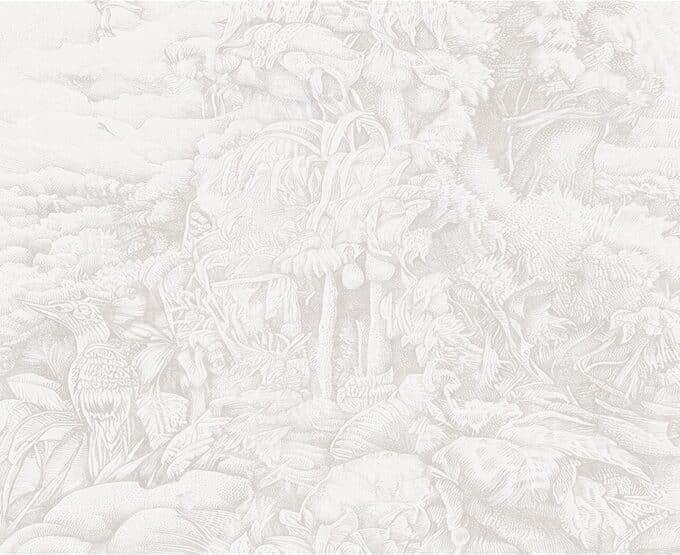 Papier peint panoramique sur mesure OVER THE HILLS AND FAR AWAY par Gio Pagani pour London Art