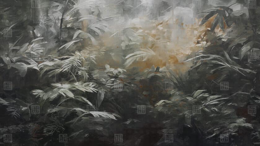 Papier Peint Panoramique sur Mesure AMAZONIA par Nicola Bottegal pour London Art – Image 3