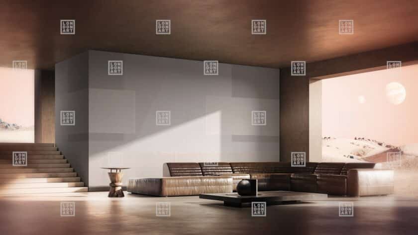 Papier peint panoramique sur mesure I KNOW A LITTLE par Gio Pagani pour London Art – Image 2