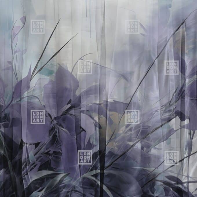 Papier Peint Panoramique sur Mesure BEYOND THE CURTAIN par Nicola Bottegal pour London Art