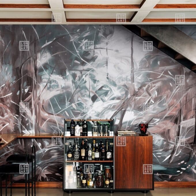 Papier Peint Panoramique sur Mesure HYPER PAINT par Nicola Bottegal pour London Art