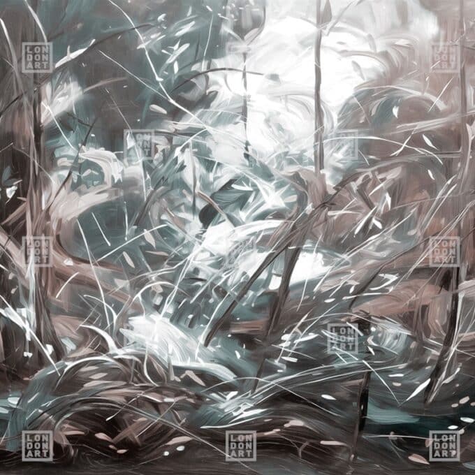 Papier Peint Panoramique sur Mesure HYPER PAINT par Nicola Bottegal pour London Art