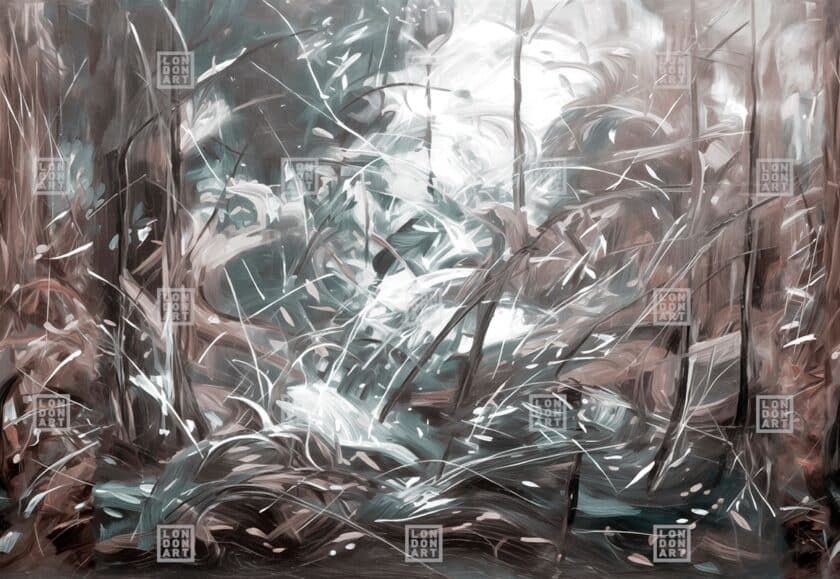 Papier Peint Panoramique sur Mesure HYPER PAINT par Nicola Bottegal pour London Art – Image 6