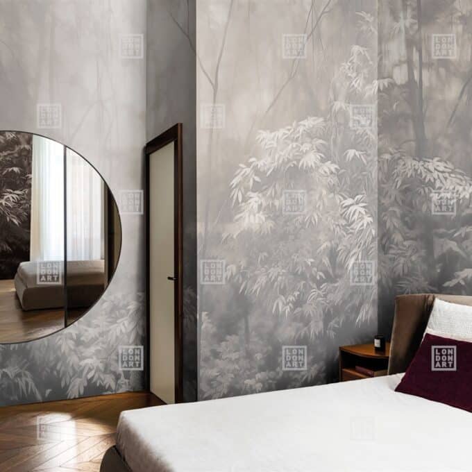 Papier Peint Panoramique sur Mesure INTO THE WOODS par Nicola Bottegal pour London Art