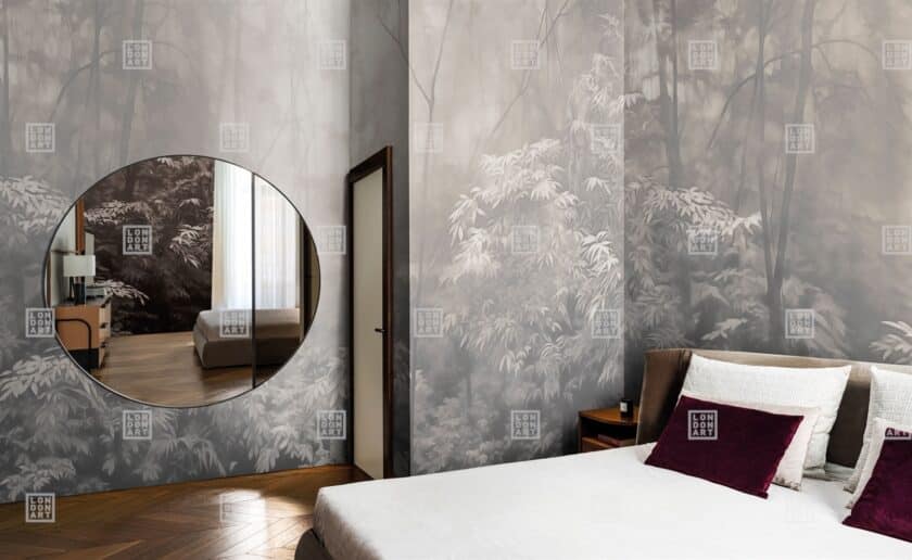 Papier Peint Panoramique sur Mesure INTO THE WOODS par Nicola Bottegal pour London Art – Image 2