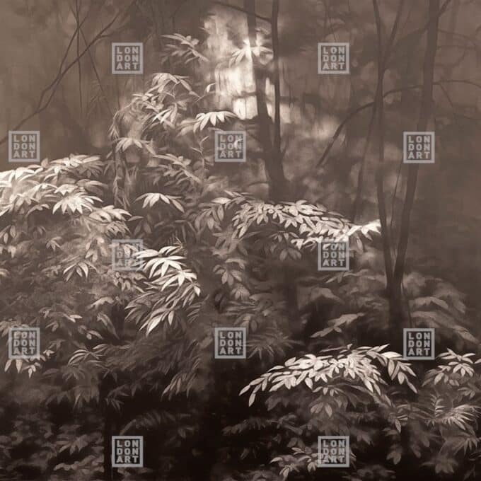 Papier Peint Panoramique sur Mesure INTO THE WOODS par Nicola Bottegal pour London Art