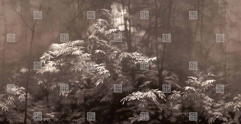 Papier Peint Panoramique sur Mesure INTO THE WOODS par Nicola Bottegal pour London Art – Image 6