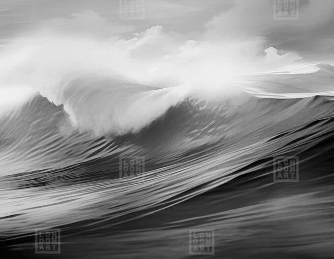 Papier Peint Panoramique sur Mesure OCEAN par Nicola Bottegal pour London Art