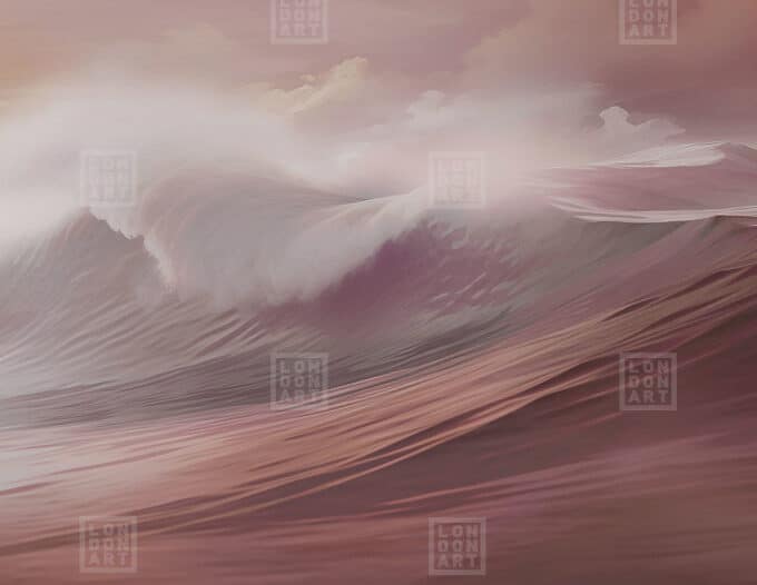 Papier Peint Panoramique sur Mesure OCEAN par Nicola Bottegal pour London Art