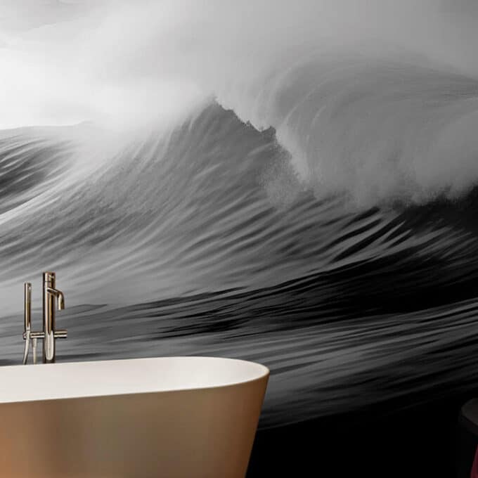 Papier Peint Panoramique sur Mesure OCEAN par Nicola Bottegal pour London Art