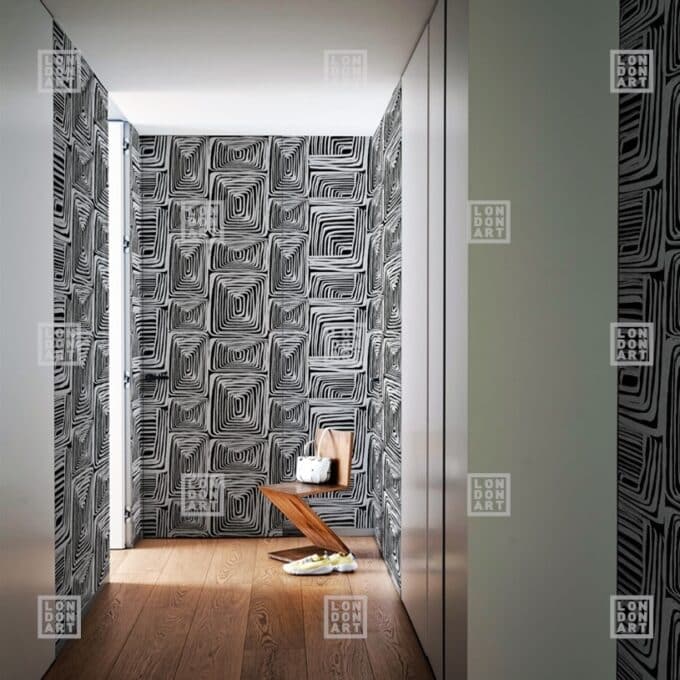 Papier Peint Panoramique sur Mesure LAST NIGHT par Nicola Bottegal pour London Art