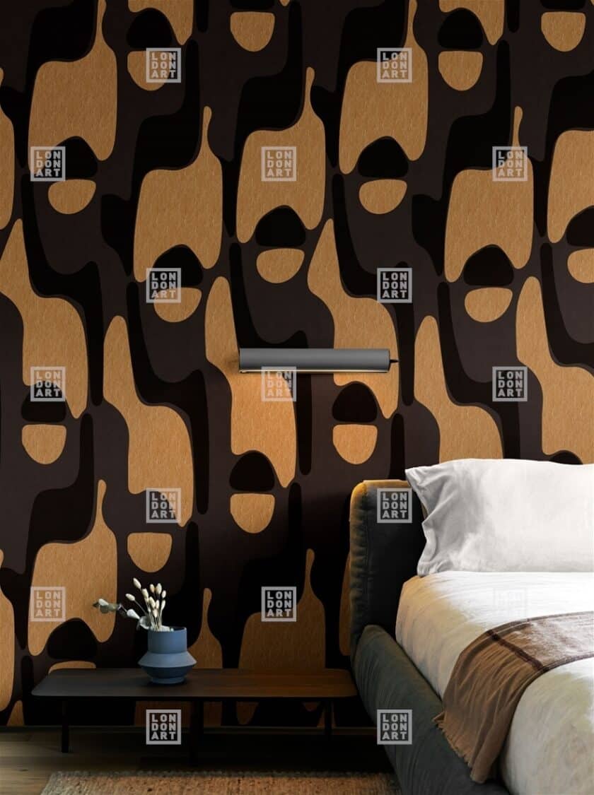 Papier Peint Panoramique sur Mesure DARLING par Nicola Bottegal pour London Art – Image 3