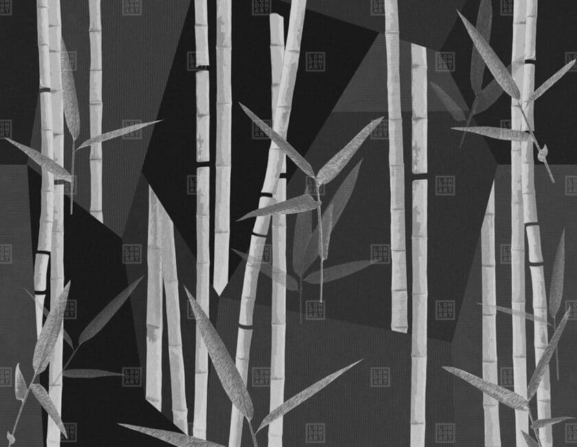 Papier Peint Panoramique sur Mesure BAMBUSEAE par Bruno Tarsia pour London Art – Image 5