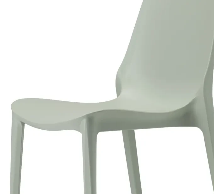 Lot de 6 chaises extérieures empilables en technopolymère SCCO3