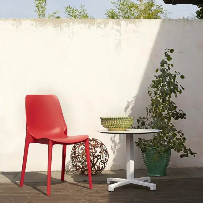 Lot de 6 chaises extérieures empilables en technopolymère SCCO3