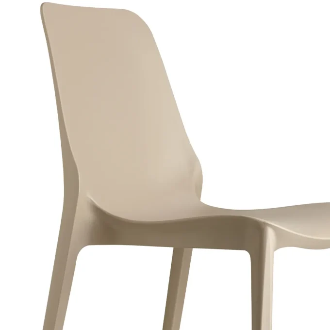 Lot de 6 chaises extérieures SCCO3 en technopolymère recyclé