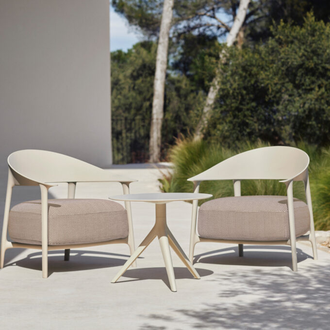 Lot de 2 fauteuils extérieurs Africa Lounge Chair par Vondom