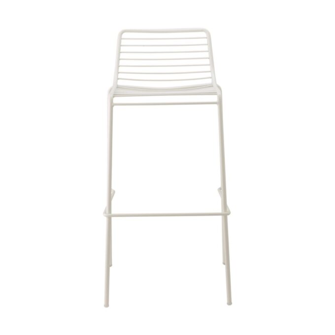 Lot de 4 tabourets extérieurs empilables en acier zingué peint SCTO1