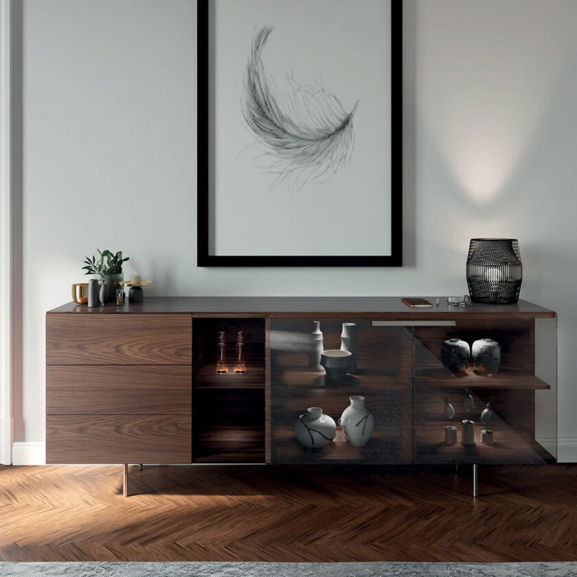 Buffet Star 5565 noyer et verre bronze – Pacini & Cappellini – Image 2