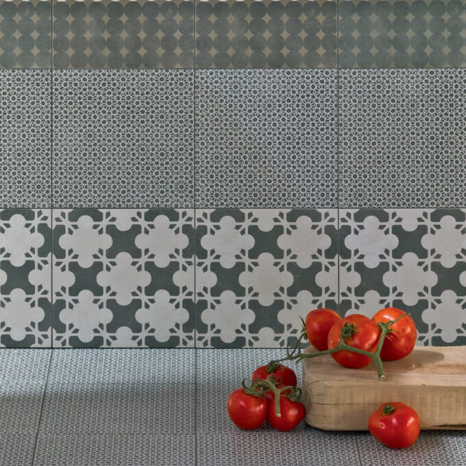 Carrelage Mutina Azulej Estrela Nero 20x20 par Patricia Urquiola