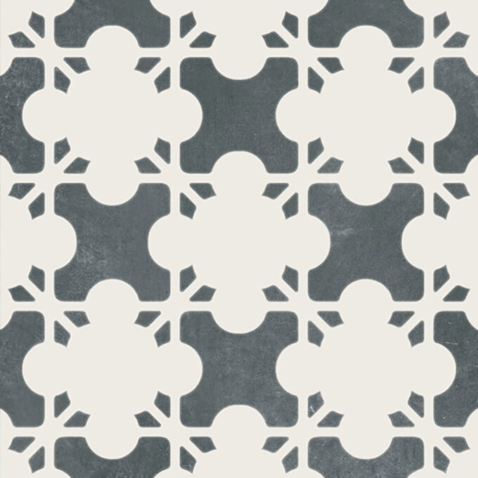 Carrelage Mutina Azulej Estrela Nero 20x20 par Patricia Urquiola