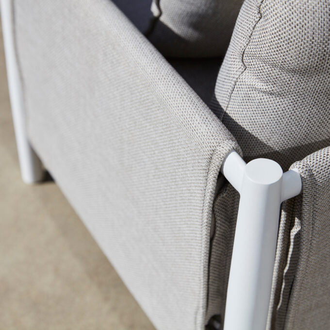 Salon de jardin Combo Switch Fabric – Diphano (1 canapé 2,5 places + 2 fauteuils)