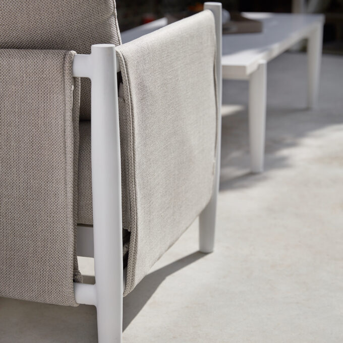 Salon de jardin Combo Switch Fabric – Diphano (1 canapé 2,5 places + 2 fauteuils)