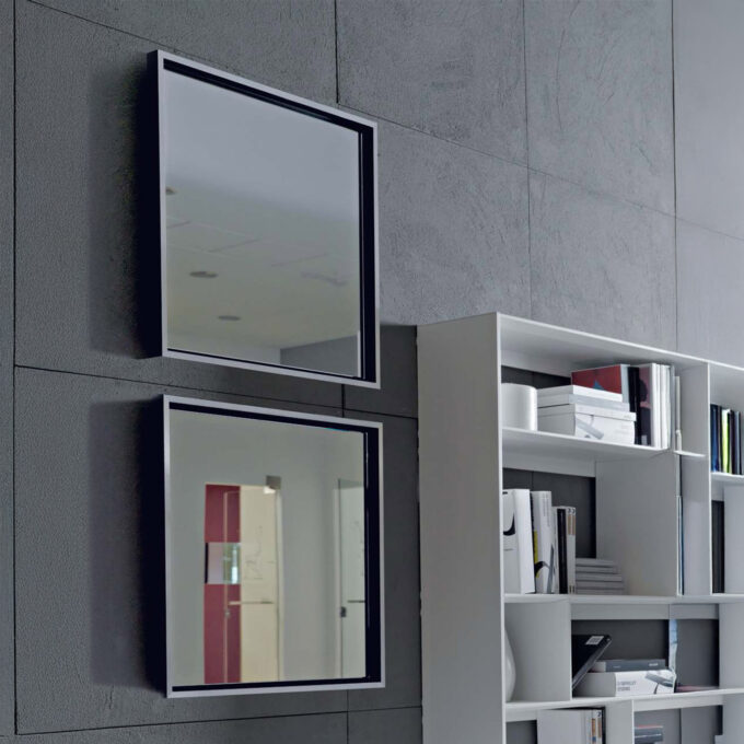 Miroir mural Amedeo par BMB Italy – Modernité épurée et formats variés