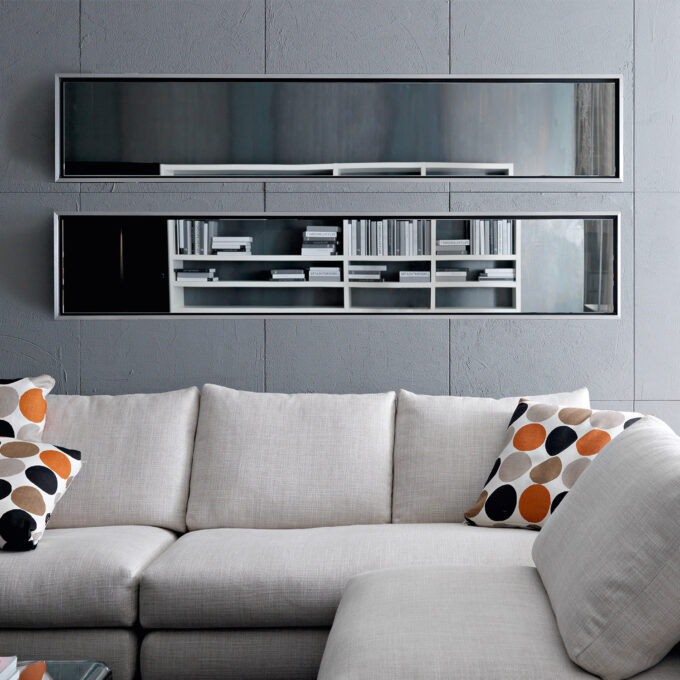 Miroir mural Amedeo par BMB Italy – Modernité épurée et formats variés