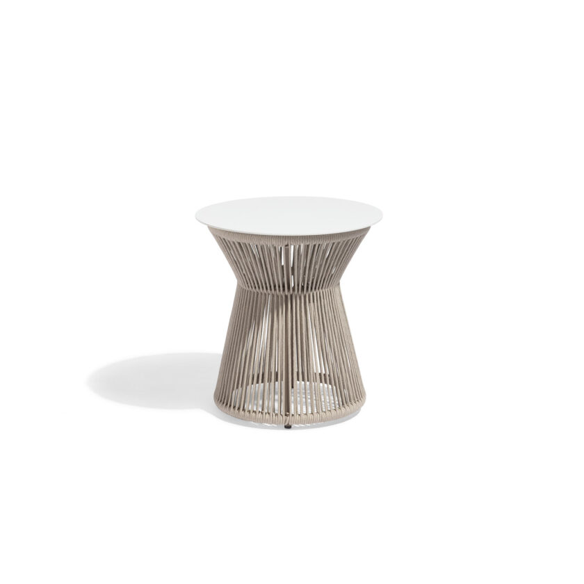 Table basse Easy Fit Side Table B 42×R Minéral Blanche - Diphano