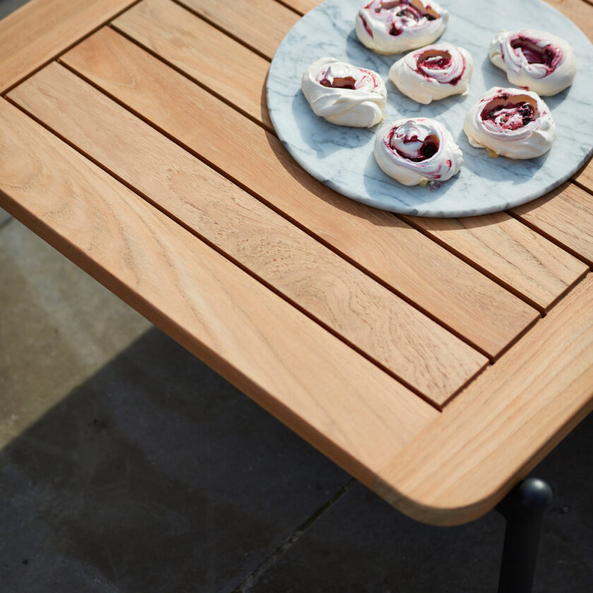 Table basse Omer Coffee Table A 68×75 cm blanche et teck - Diphano – Image 5