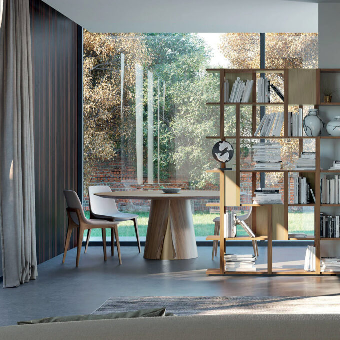 Table Shell ronde base avec détails – Pacini & Cappellini