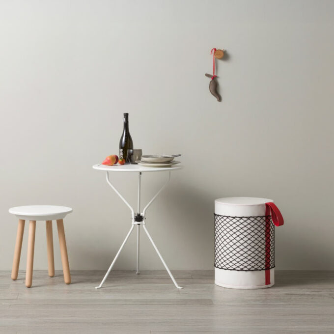 Tabouret de douche étanche avec poignée et filet – Collection ROLL par Ever Life