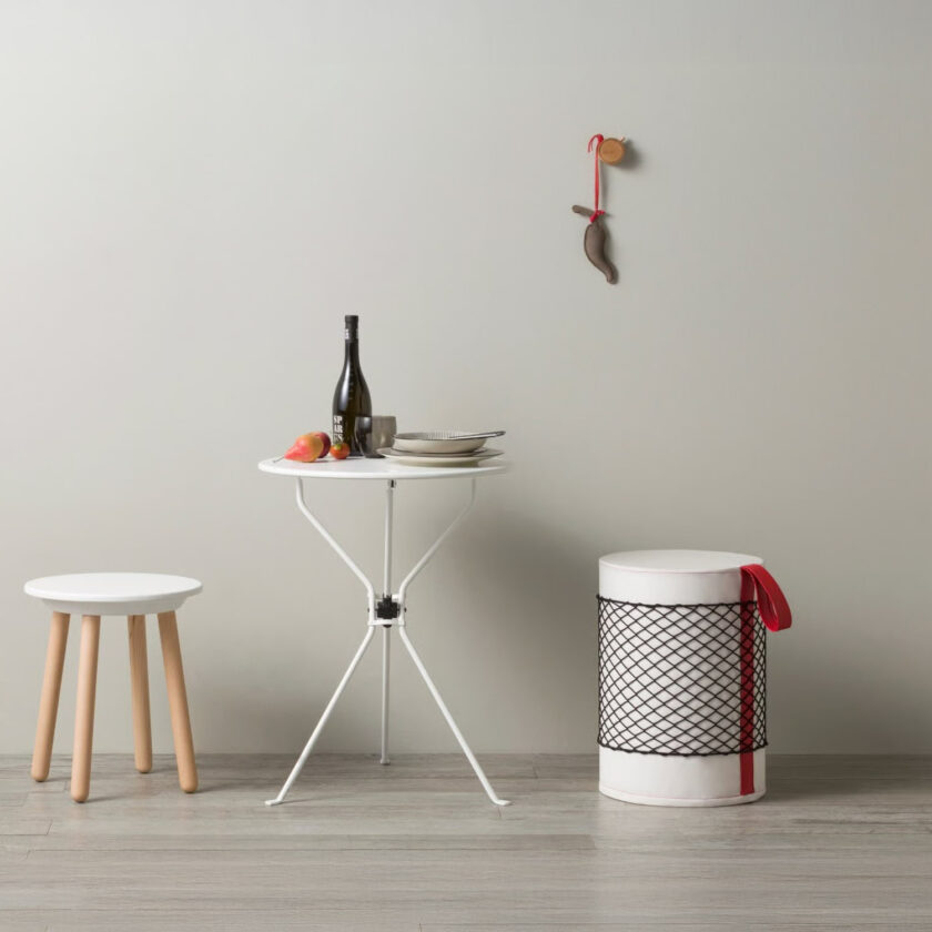Tabouret de douche étanche avec poignée et filet – Collection ROLL par Ever Life – Image 2