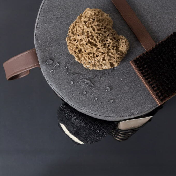 Tabouret de douche étanche avec poignée et filet – Collection ROLL par Ever Life