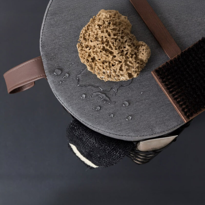 Tabouret de douche étanche avec poignée et filet – Collection ROLL par Ever Life – Image 6