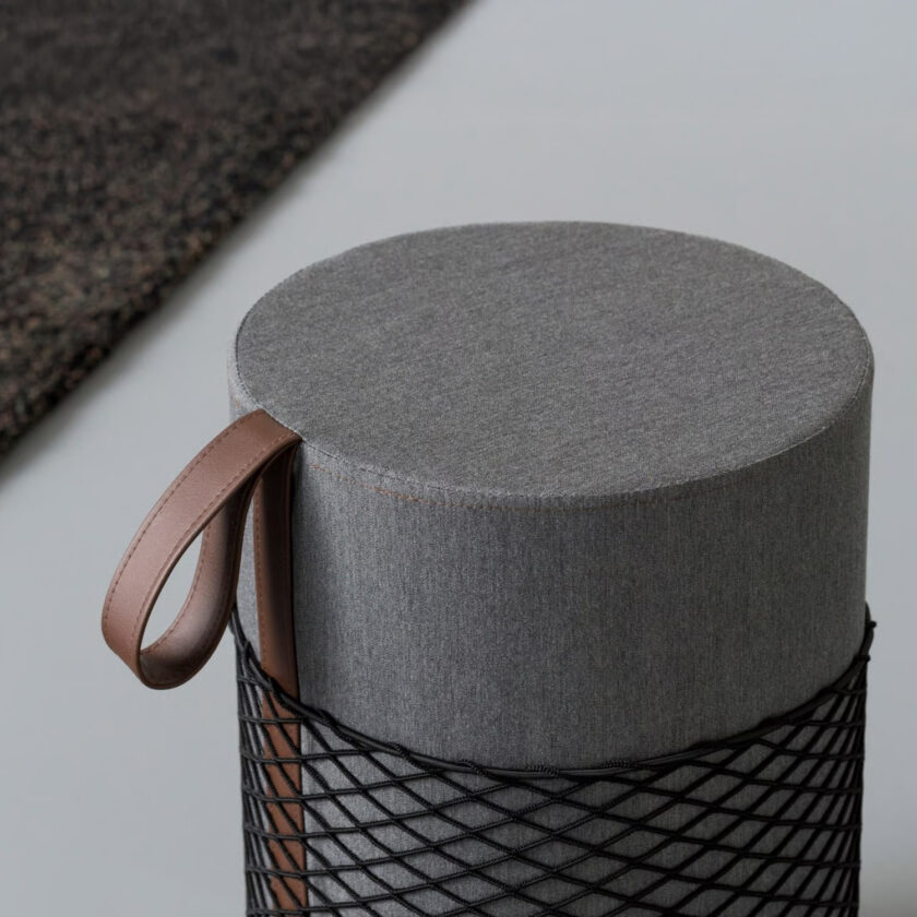 Tabouret de douche étanche avec poignée et filet – Collection ROLL par Ever Life – Image 7