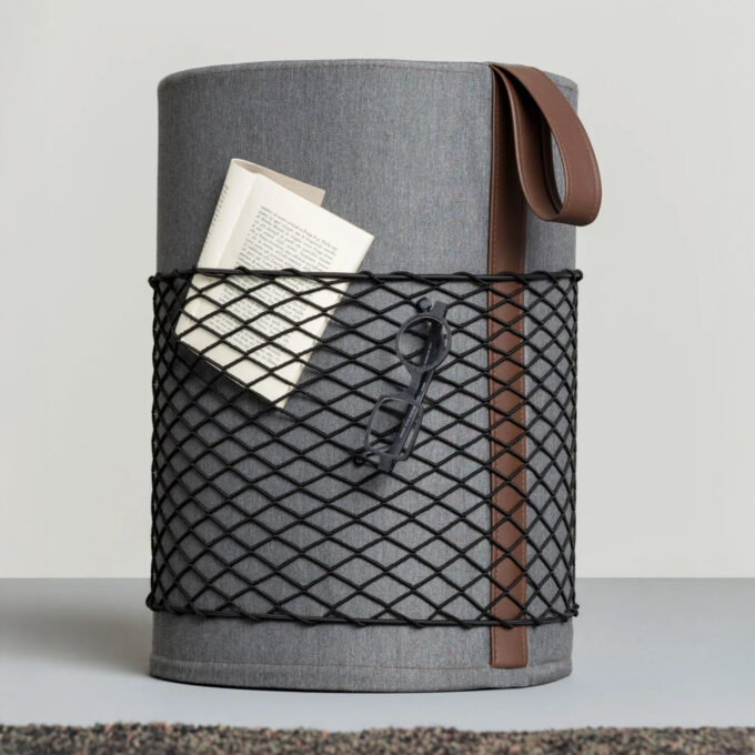 Tabouret de douche étanche avec poignée et filet – Collection ROLL par Ever Life