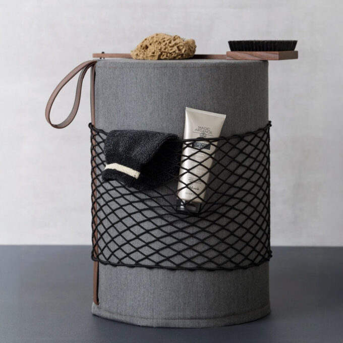 Tabouret de douche étanche avec poignée et filet – Collection ROLL par Ever Life